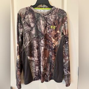 Under Armour Green and Brown Camo Shirt